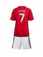 Otroški Nogometna dresi replika Manchester United Mason Mount #7 Domači 2023-24 Kratek rokav (+ hlače)